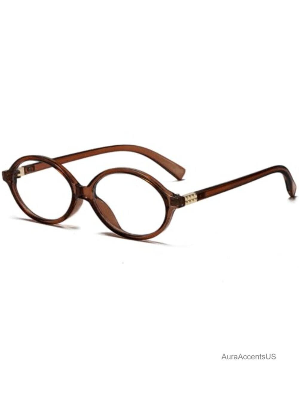 Retro Oval Blue Light Blocking Glasses Full Rim Eyewear Frames for Women
